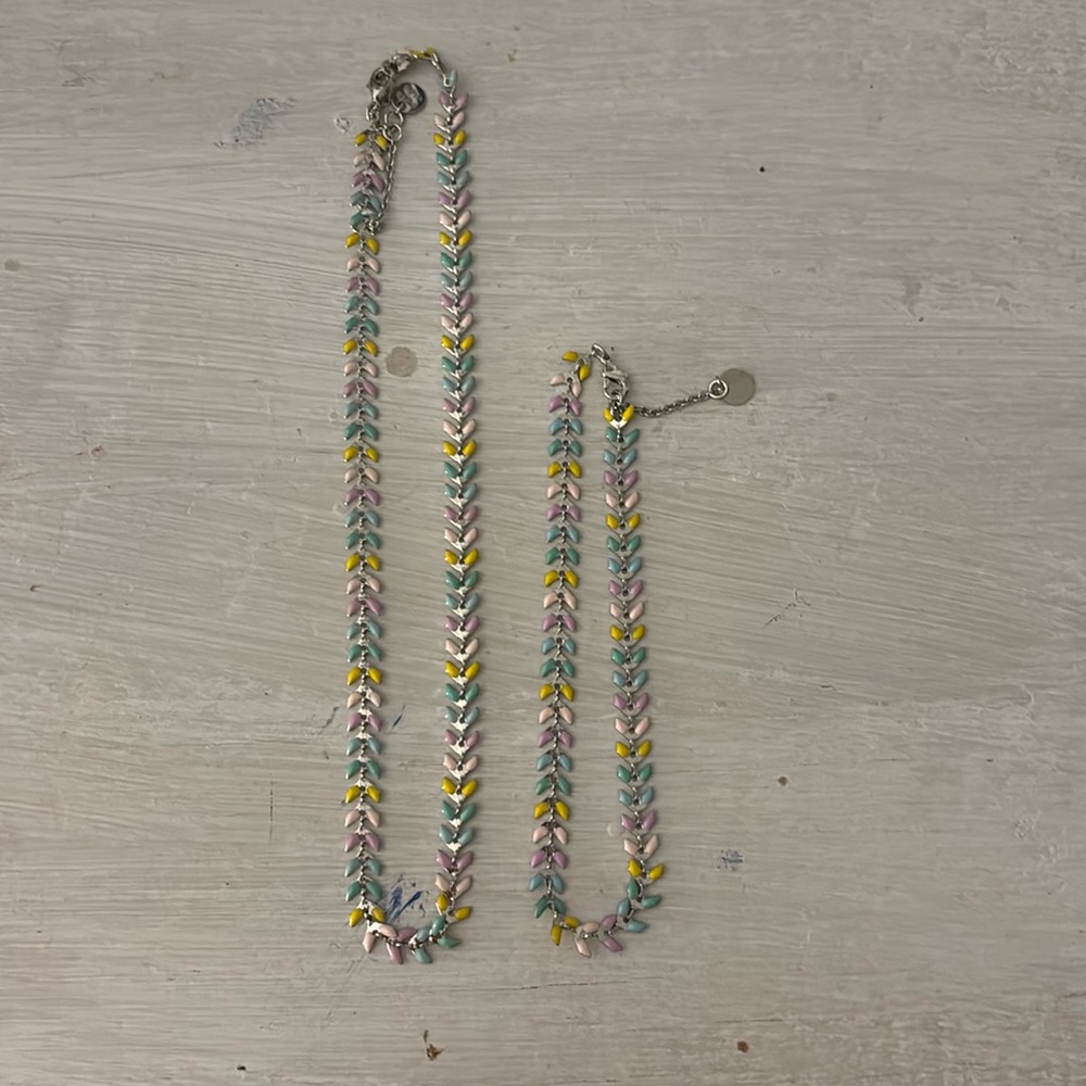 puravida necklace and anklet set